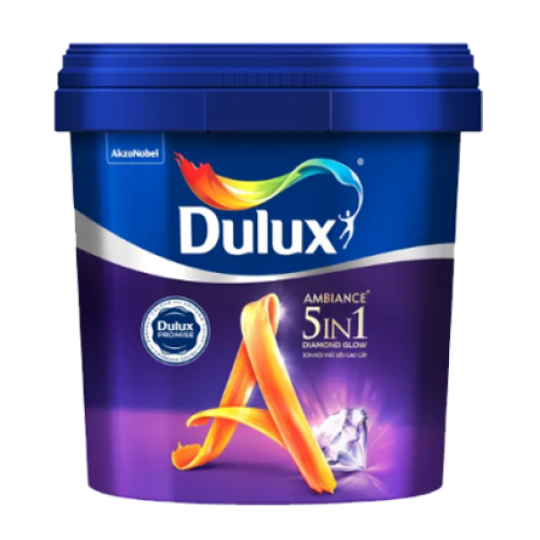 Sơn nội thất Dulux Ambiance 5in1 Diamond Glow _Siêu Bóng 66AB 15L