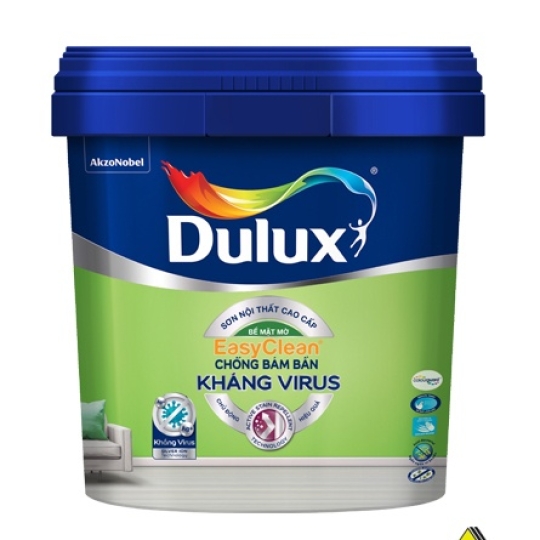 Sơn nội thất Dulux EasyClean Chống Bám Bẩn Kháng Virus 15L